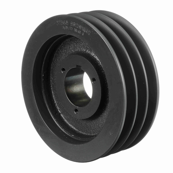 3 Groove Cast Iron Bushed Bore Multiple Sheave, 3TB68